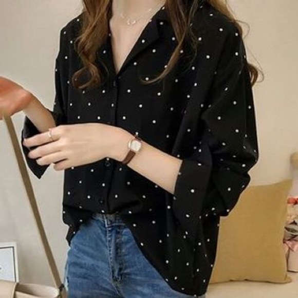 Brand new polka dot blouse with tag attached - Picture 1 of 4